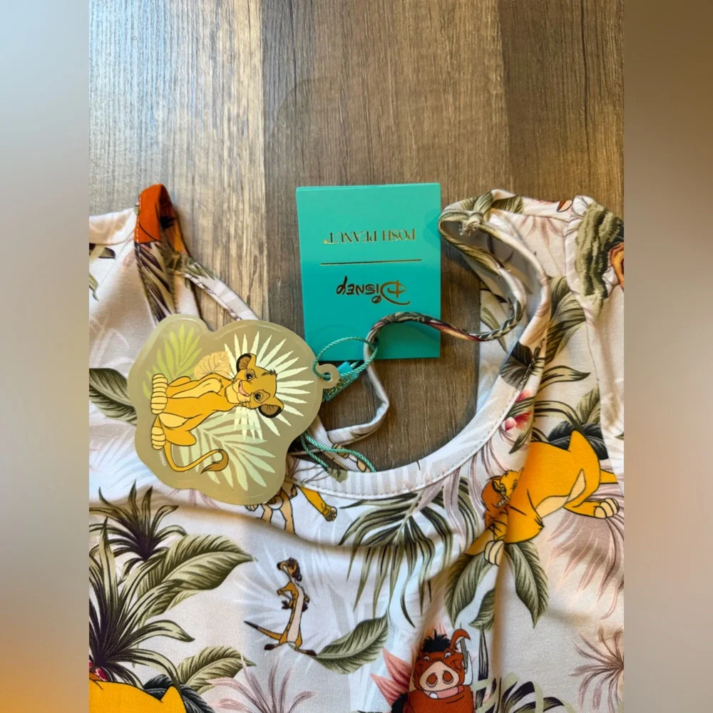 PoshPeanut Disney Lion King Themed Dress Bamboo girls 7/8 NWT